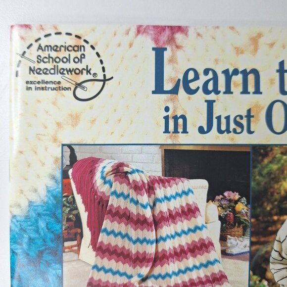 Learn To Knit Just One Day Easy Beginner Start School Needlework Guide Creative - Picture 3 of 11